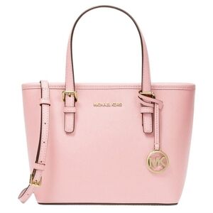 MICHAEL Michael Kors Pink Saffiano Leather Tote Crossbody